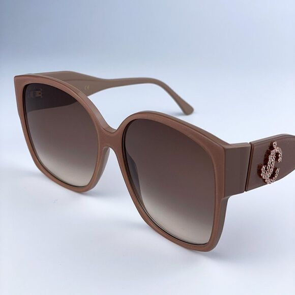 SALE! NEW Jimmy Choo Noemi/S KON HA Nude Glitter Gradient Square Women Sunglasse main image 7